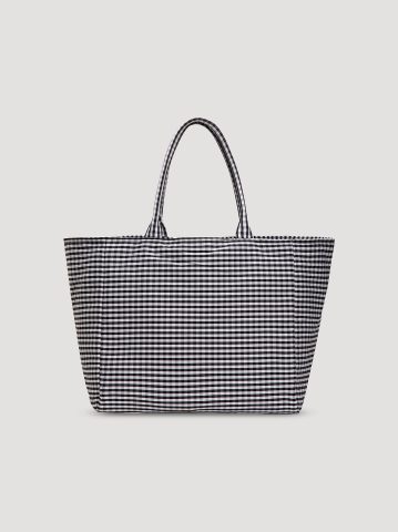 Women's Gingham Tote Bag