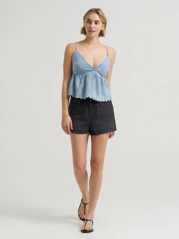 Women's High Rise Flirty Denim Short