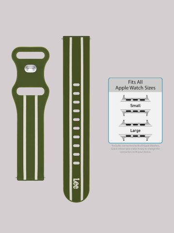 Stripe Silicone Universal Watchband