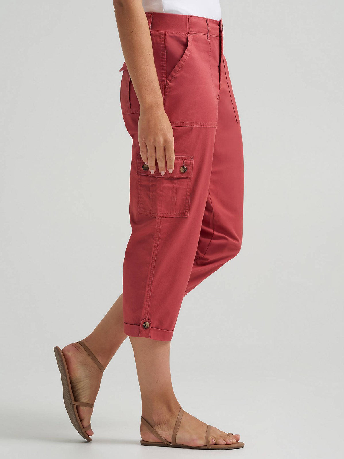 Women's Ultra Lux Comfort with Flex-to-Go Relaxed Fit Cargo Capri - view 4