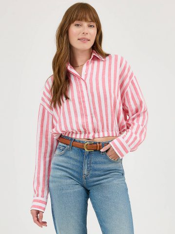 Women's Elastic Waist Pocketless Shirt Women's Elastic Waist Pocketless Shirt