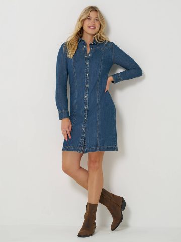 Women's Western Button Down Dress