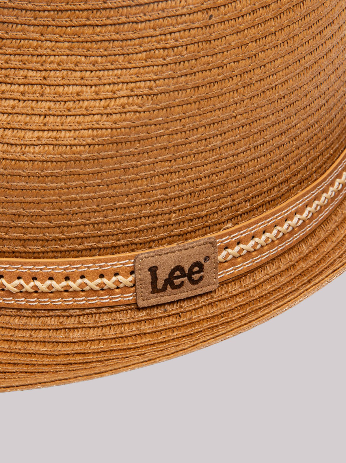 Laced Leather Band Straw Fedora - view 5