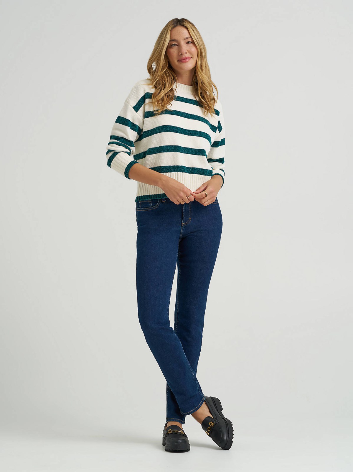 Women's Striped Chenille Sweater - view 4