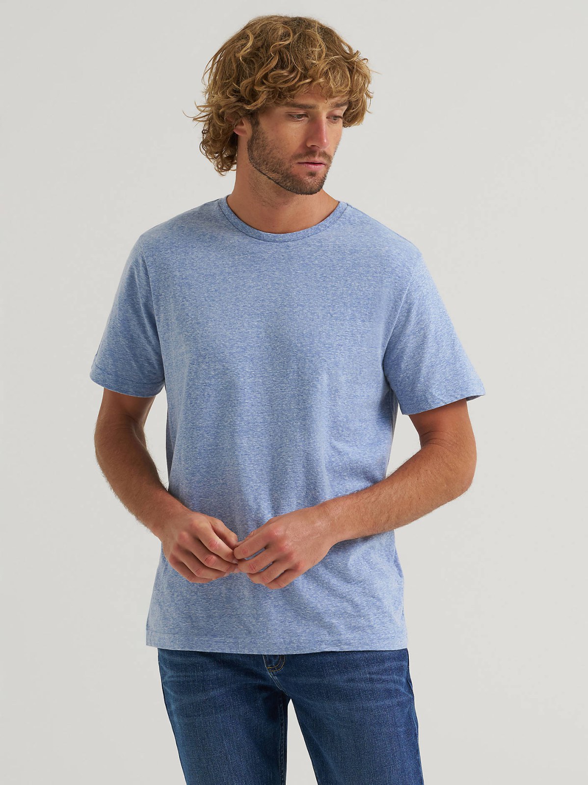 Men's Snow Heather Jersey Crew Tee