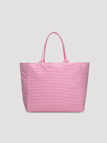 Women's Gingham Tote Bag