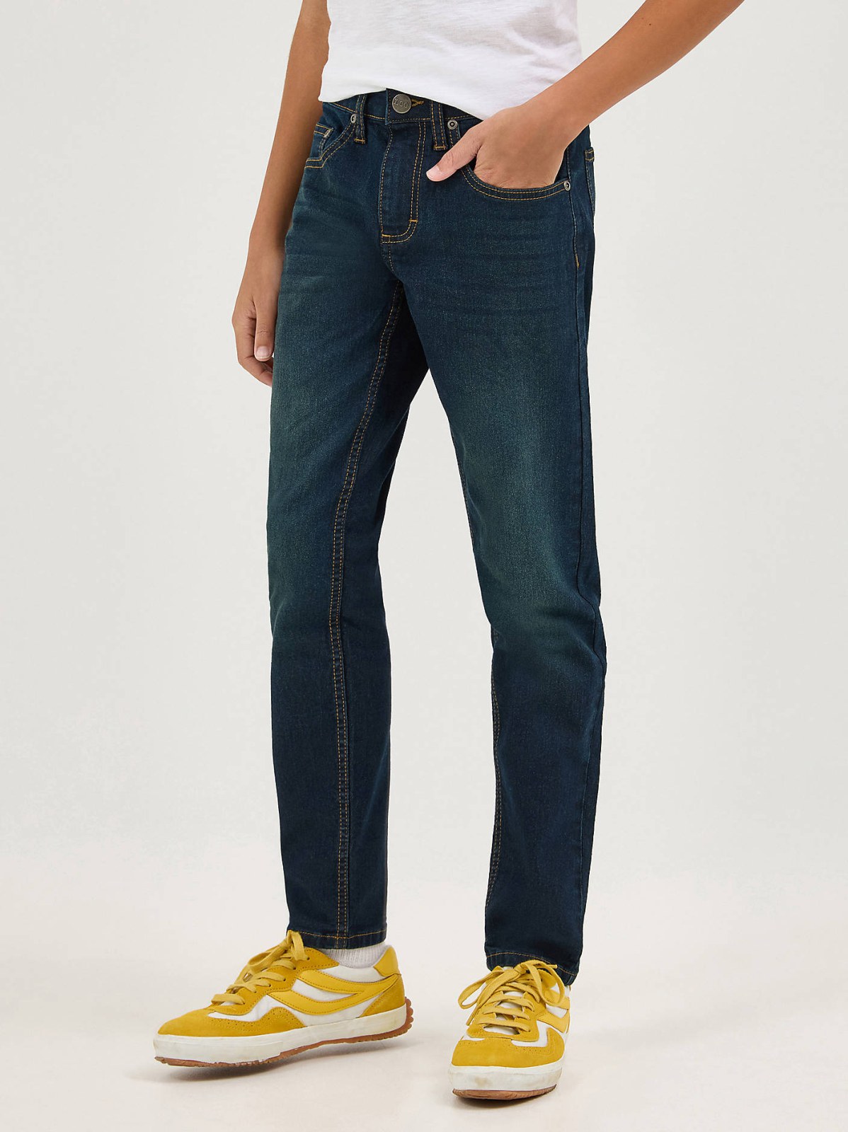 Boy's Slim Straight Stretch Jean - view 2