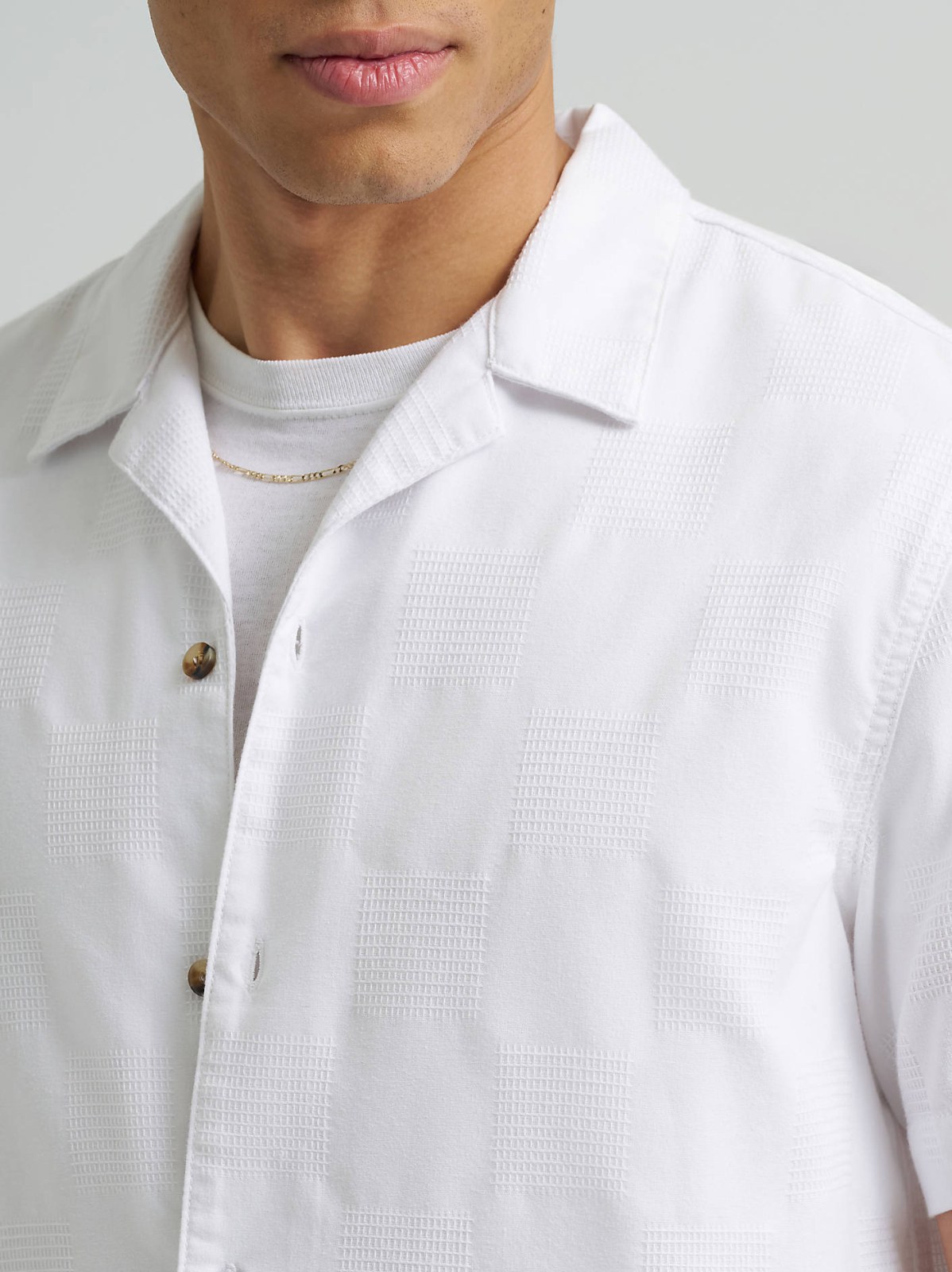 Men's Relaxed Textured Camp Shirt - view 3