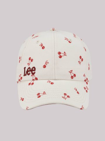 Women's All Over Cherry Print Dad Cap — alternate view