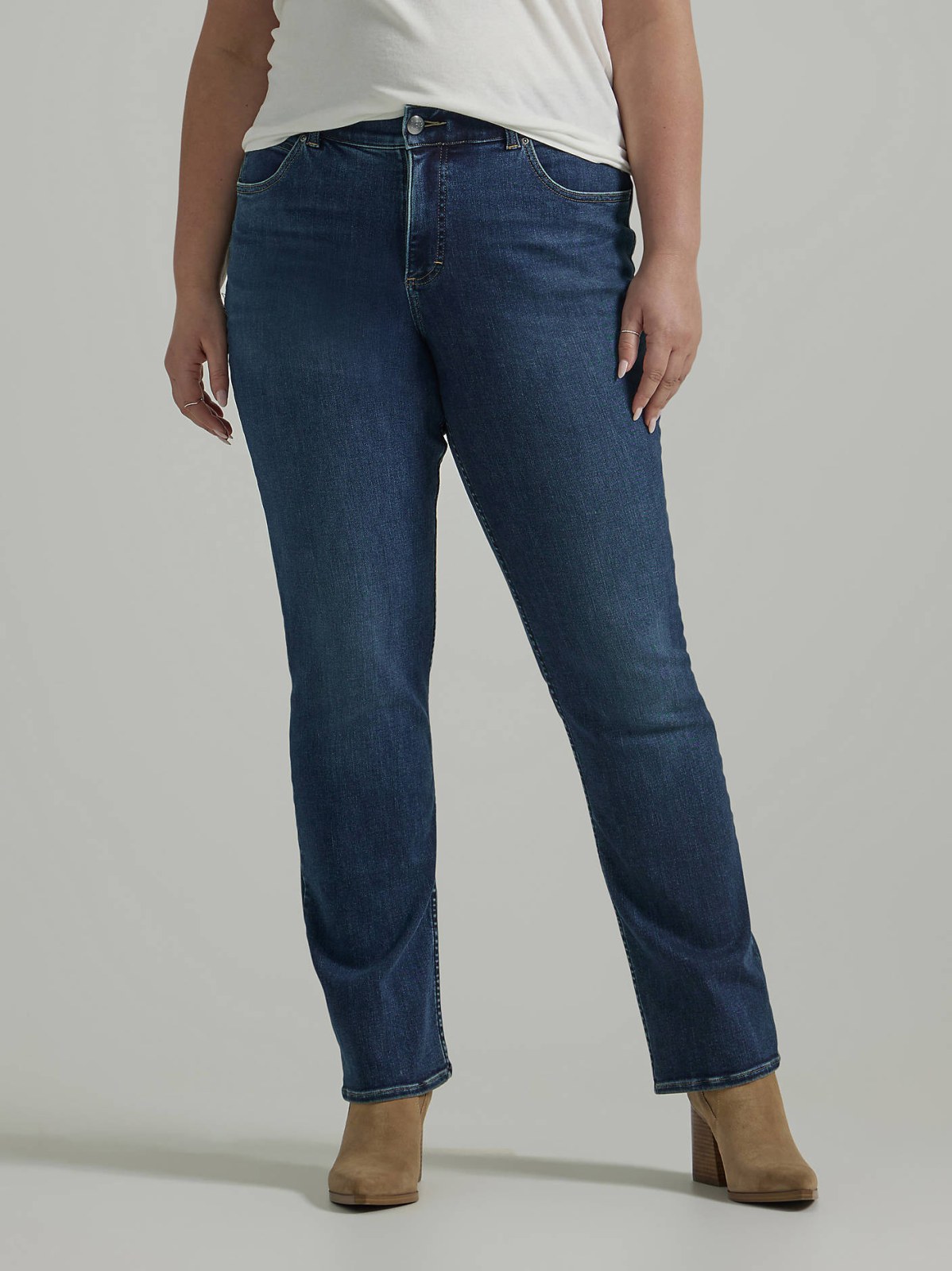Women's Ultra Lux Comfort with Flex Motion Straight Jean (Plus) - view 2