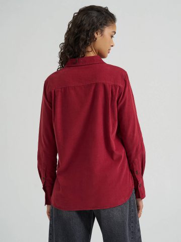 Women's Classic Button Down Corduroy Shirt