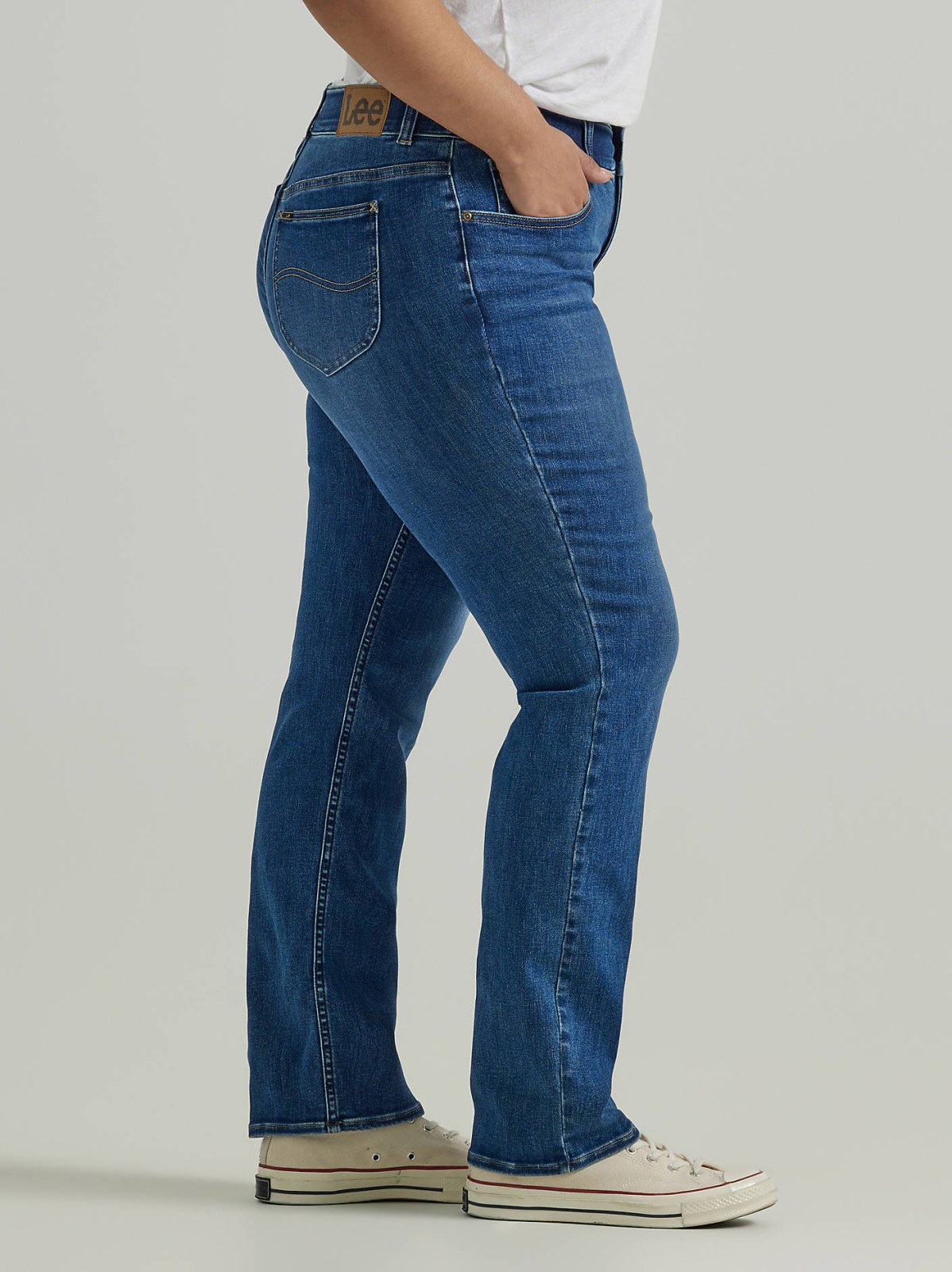 Women's Ultra Lux Comfort with Flex Motion Straight Jean (Plus) - view 4
