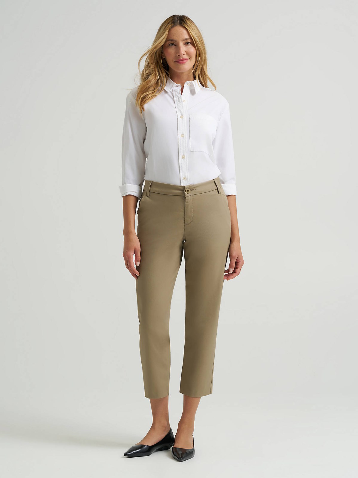 Women's Wrinkle Free Capri
