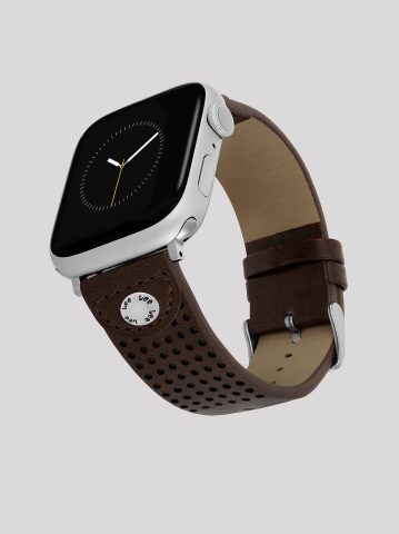 Perforated Vegan Leather Universal Watchband