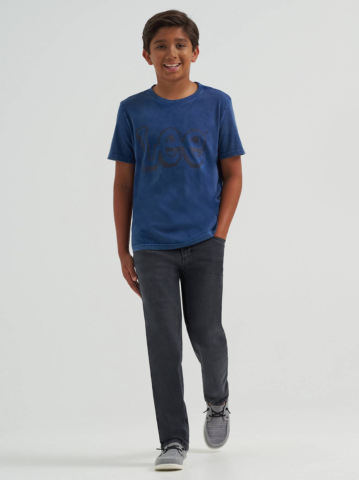 Boy's Stone Wash Jersey Logo Tee - view 4