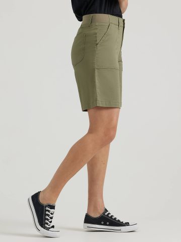 Women's Ultra Lux Comfort with Flex-To-Go Relaxed Fit Utility Bermuda