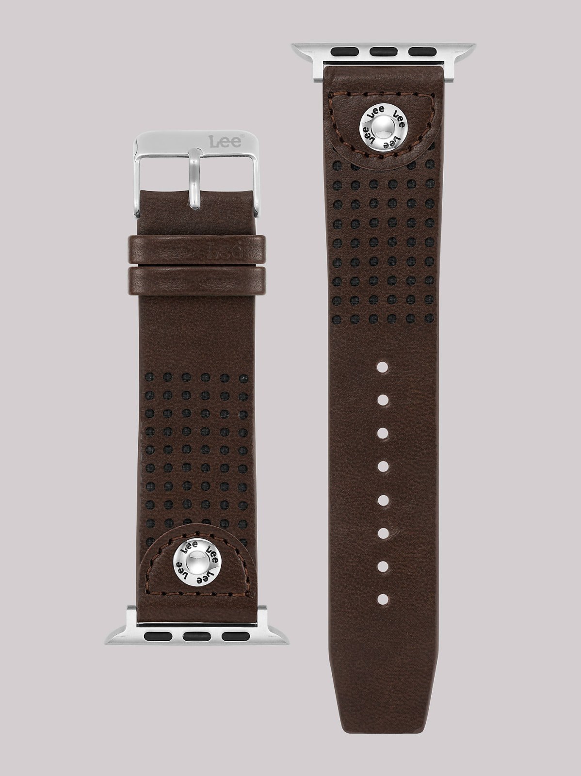 Perforated Vegan Leather Universal Watchband - view 4