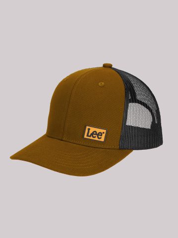 Men's Rubber Logo Patch Mesh Hat