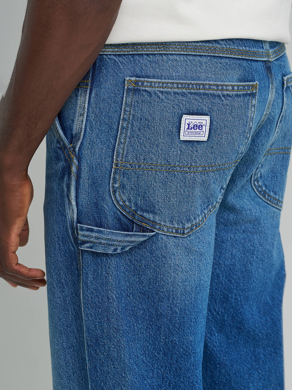 Men's 100% Cotton Loose Straight Carpenter Jean - view 6