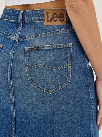 Women's Legendary Back Slit Denim Skirt