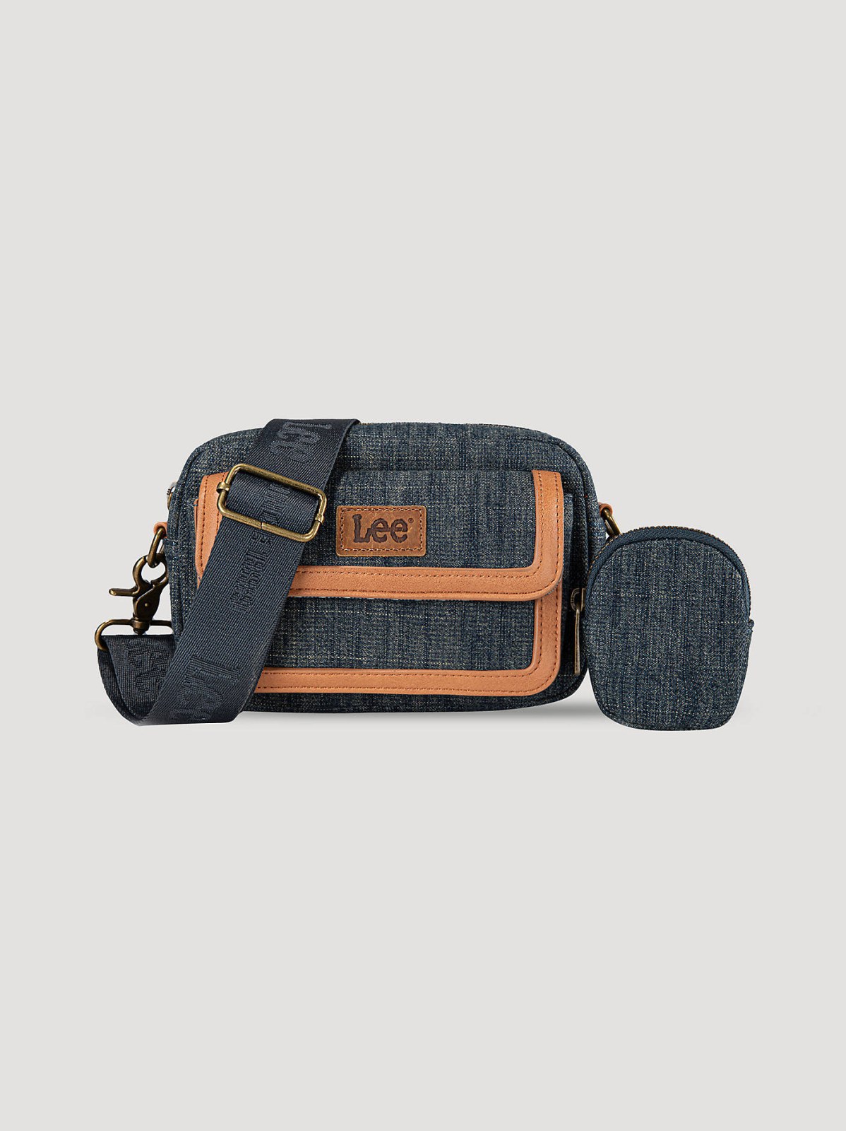 Women's Denim Canvas Belt Bag With Wallet