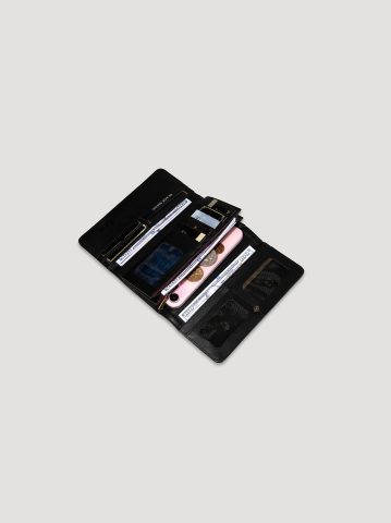 Women's Stripe Wristlet Trifold Wallet