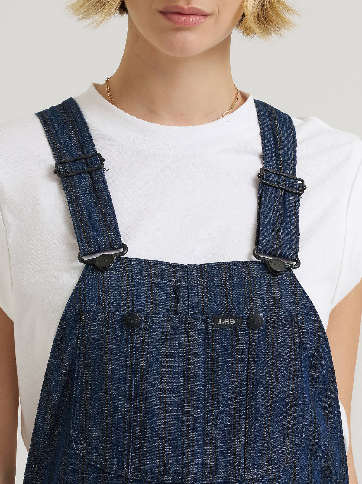 Women's Premium Hickory Stripe Slim Straight Overall - view 5