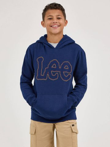 Boy's Popover Fleece Logo Hoodie Boy's Popover Fleece Logo Hoodie