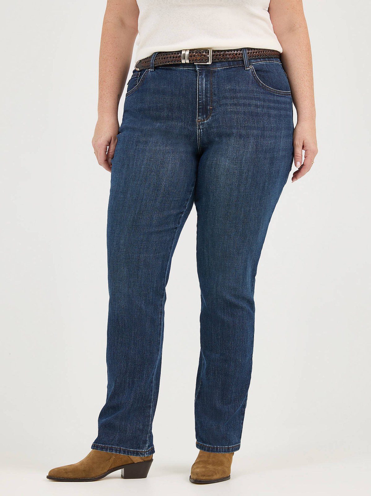 Women’s Stretch Relaxed Fit Straight Leg Jean (Plus) - view 2