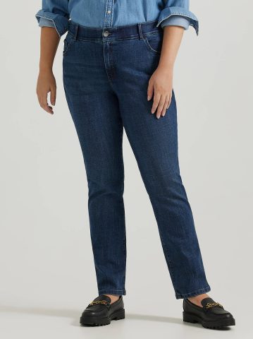 Women's Ultra Lux Comfort with Flex Motion Straight Jean (Plus)