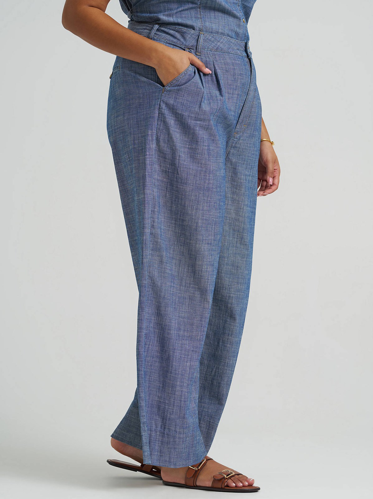 Women's Loose Pleated Trouser Pant (Plus) - view 4