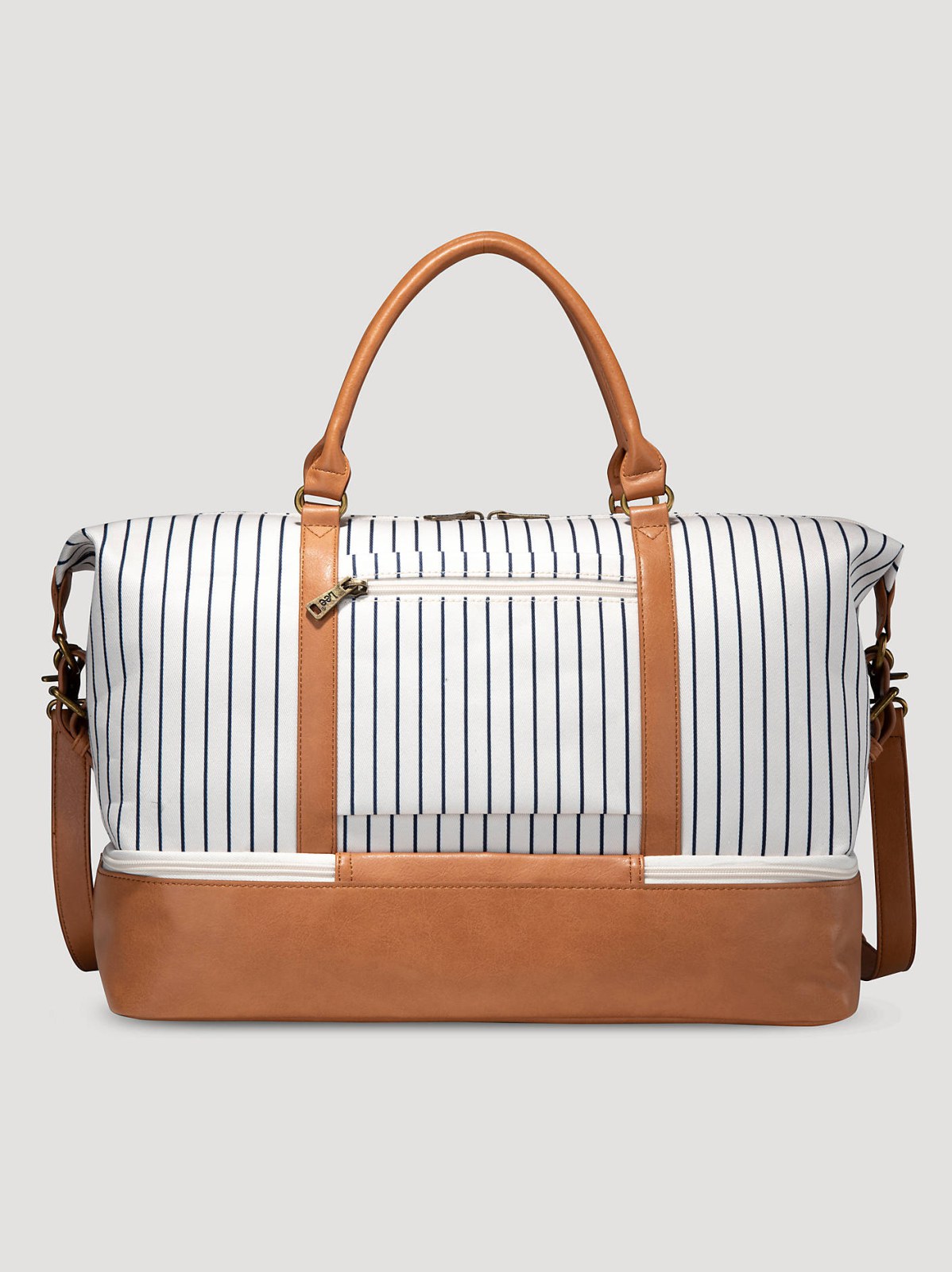 Women's Striped Denim Duffle Bag - view 2