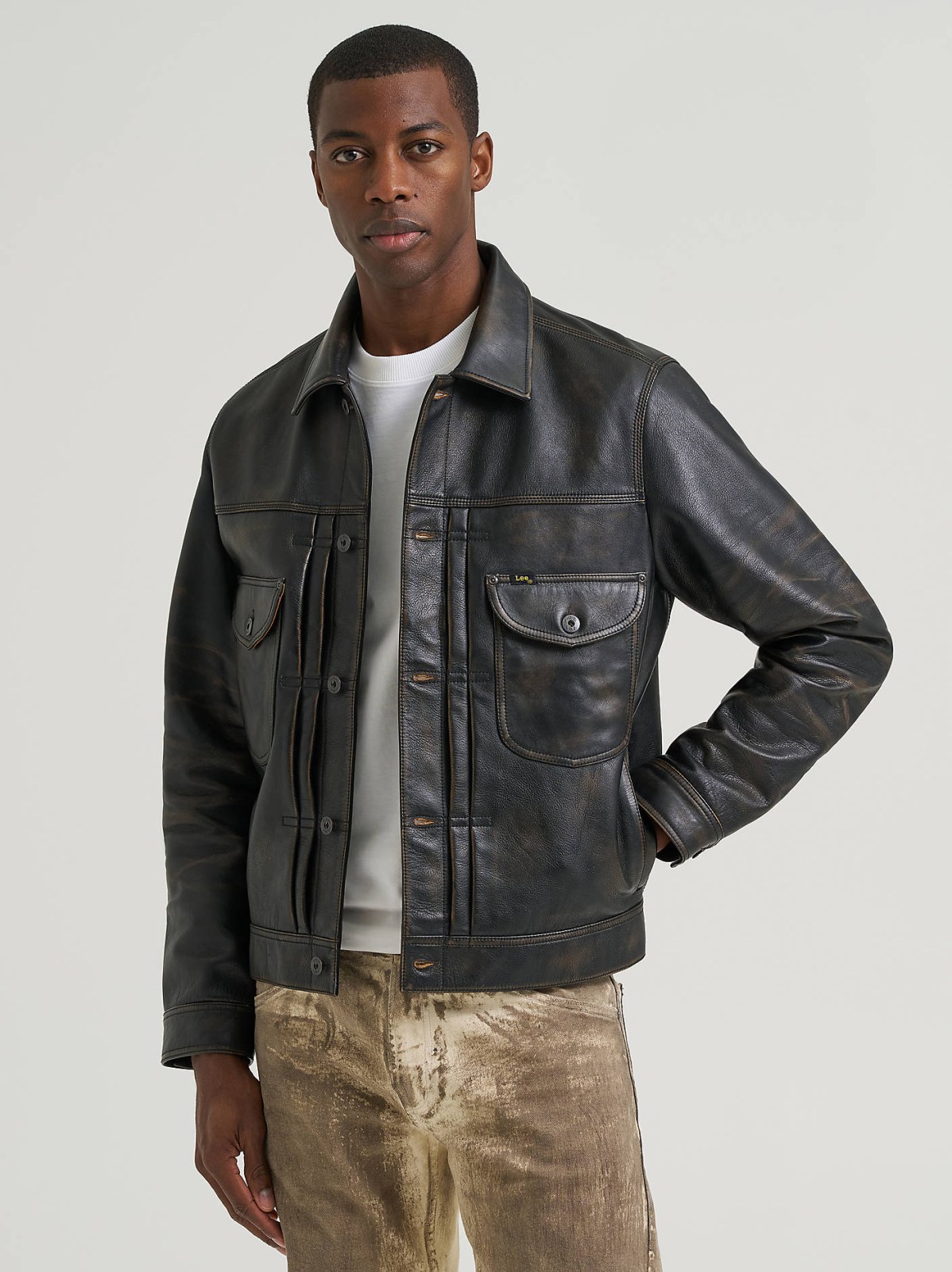 Men's Lee 101™ Leather Cowboy Jacket