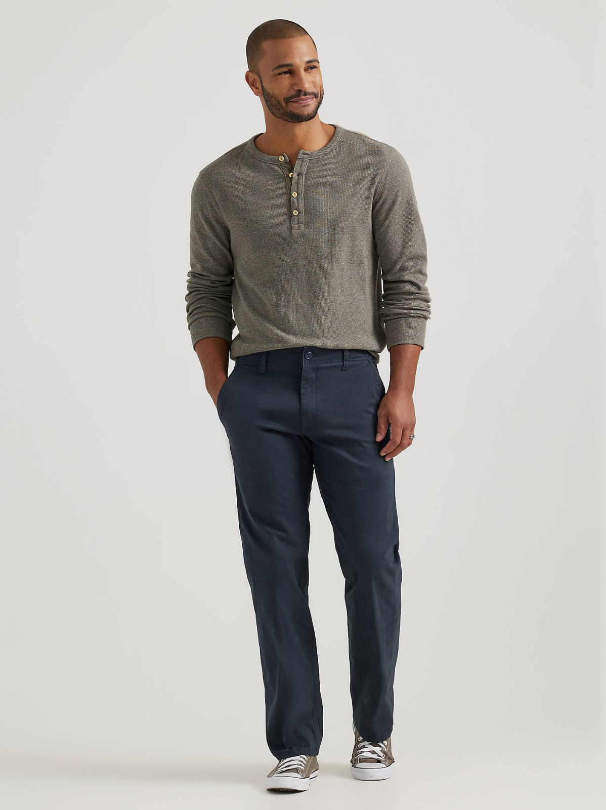 Men's Extreme Motion Flat Front Khaki Pant - view 2