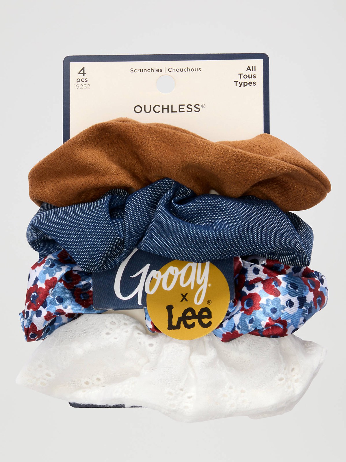 Women's Goody x Lee Ouchless Mixed Colors Scrunchies, 4ct - view 3