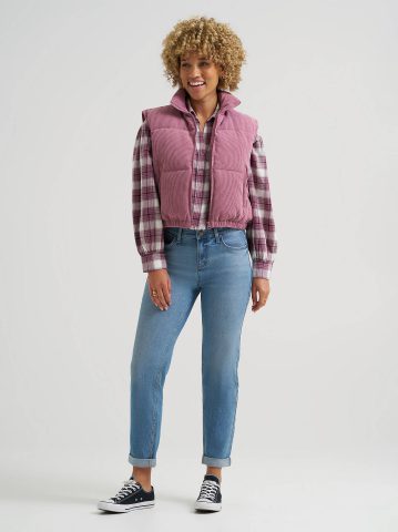 Women's Corduroy Puffer Vest