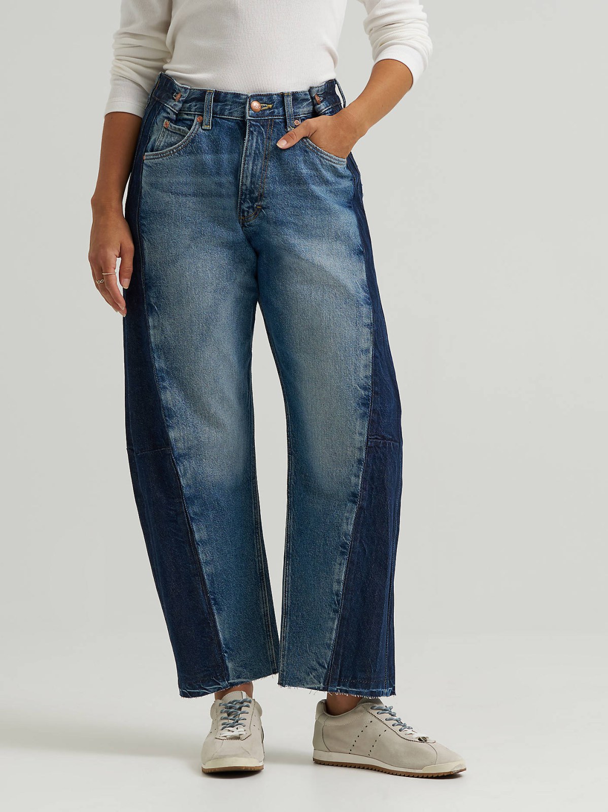 Women's Adjustable Low Slung Barrel Rider™ Jean - view 2