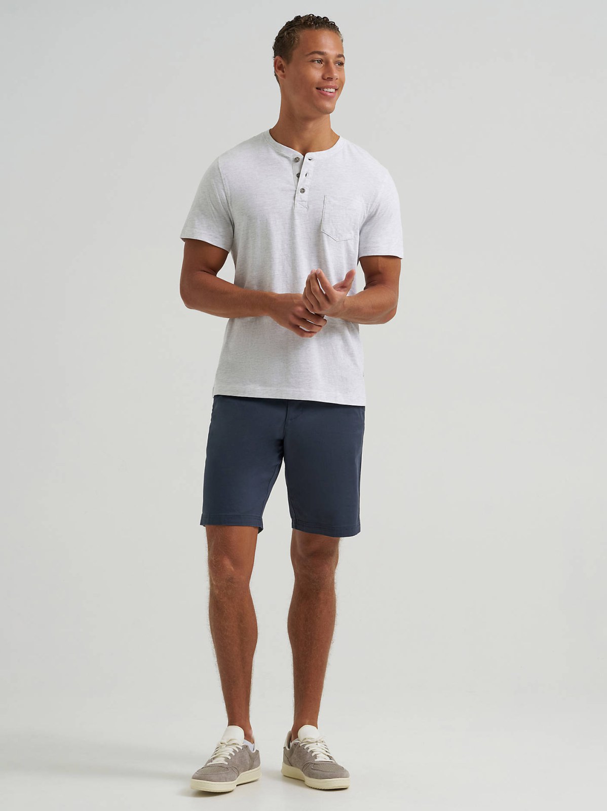 Men's Short Sleeve Jersey Henley - view 4