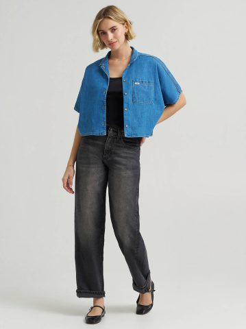 Women's Crop Resort Shirt
