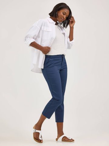 Women's Wrinkle Free Capri