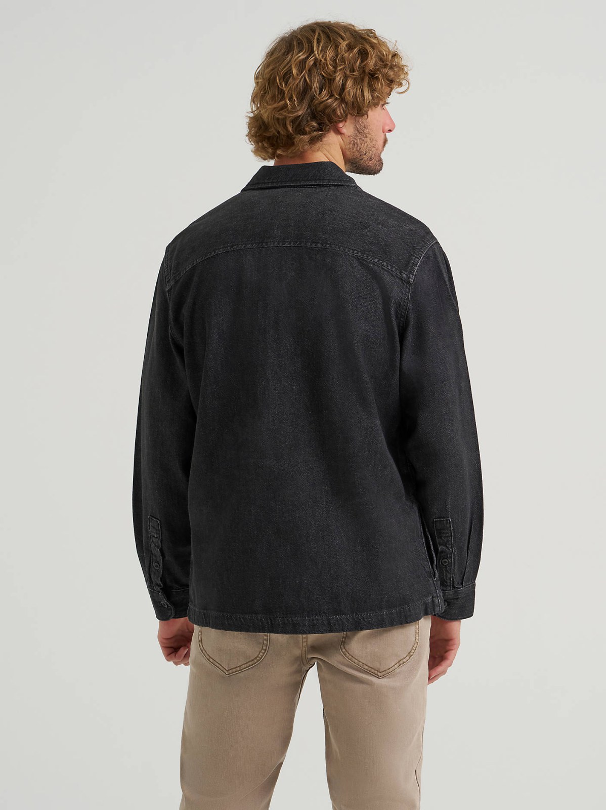 Men's Very Loose Fit Denim Overshirt - view 3