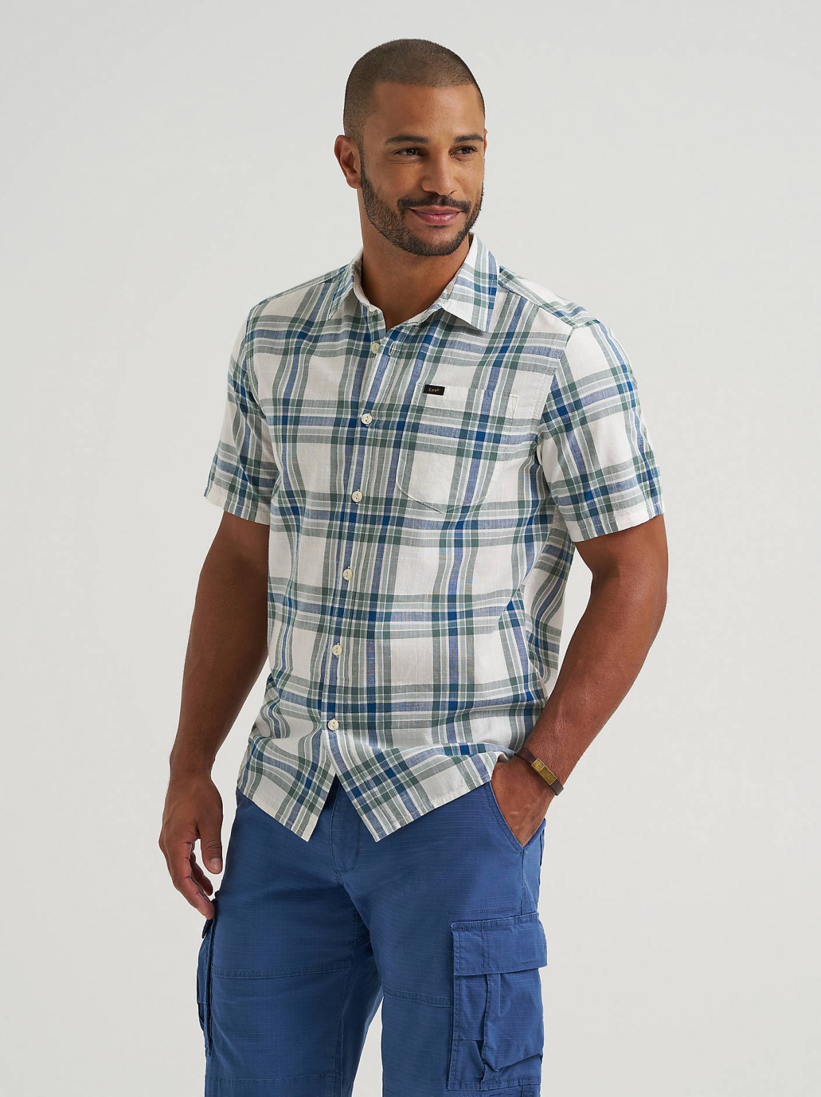 Men's Short Sleeve All Purpose Button Down Shirt