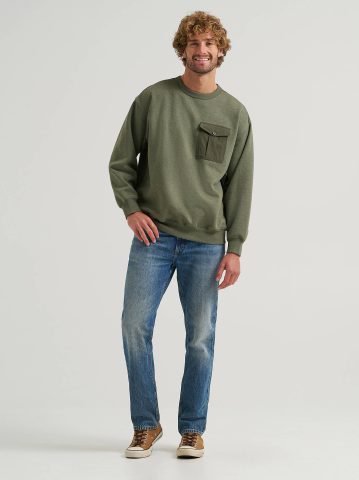Men's Quilted Crew Sweatshirt
