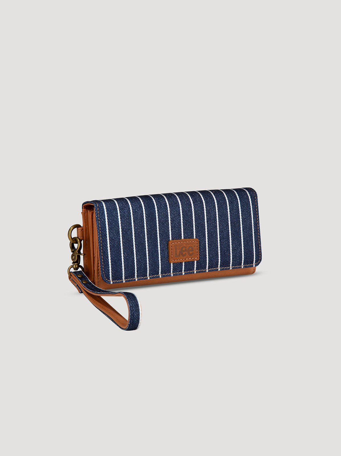 Women's Stripe Wristlet Trifold Wallet - view 2