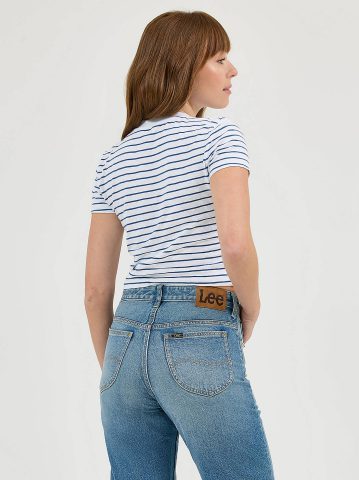Women's Fitted Crop Logo Tee