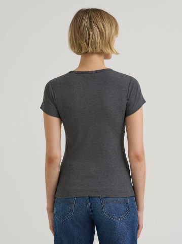 Women's Solid Baby Tee — alternate view