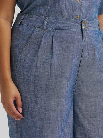 Women's Loose Pleated Trouser Pant (Plus)