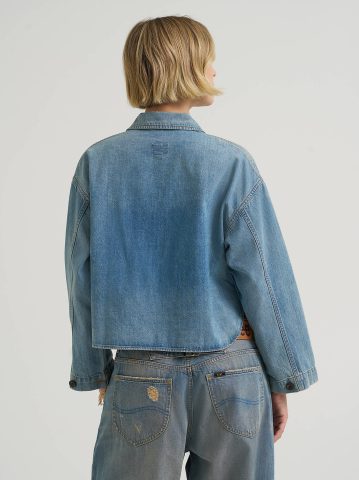 Women's Oversized Double Pocket Utility Overshirt — alternate view