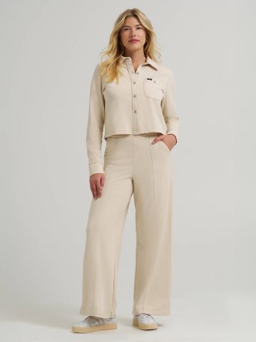 Women's All Purpose Solid Knit Button Down Shirt