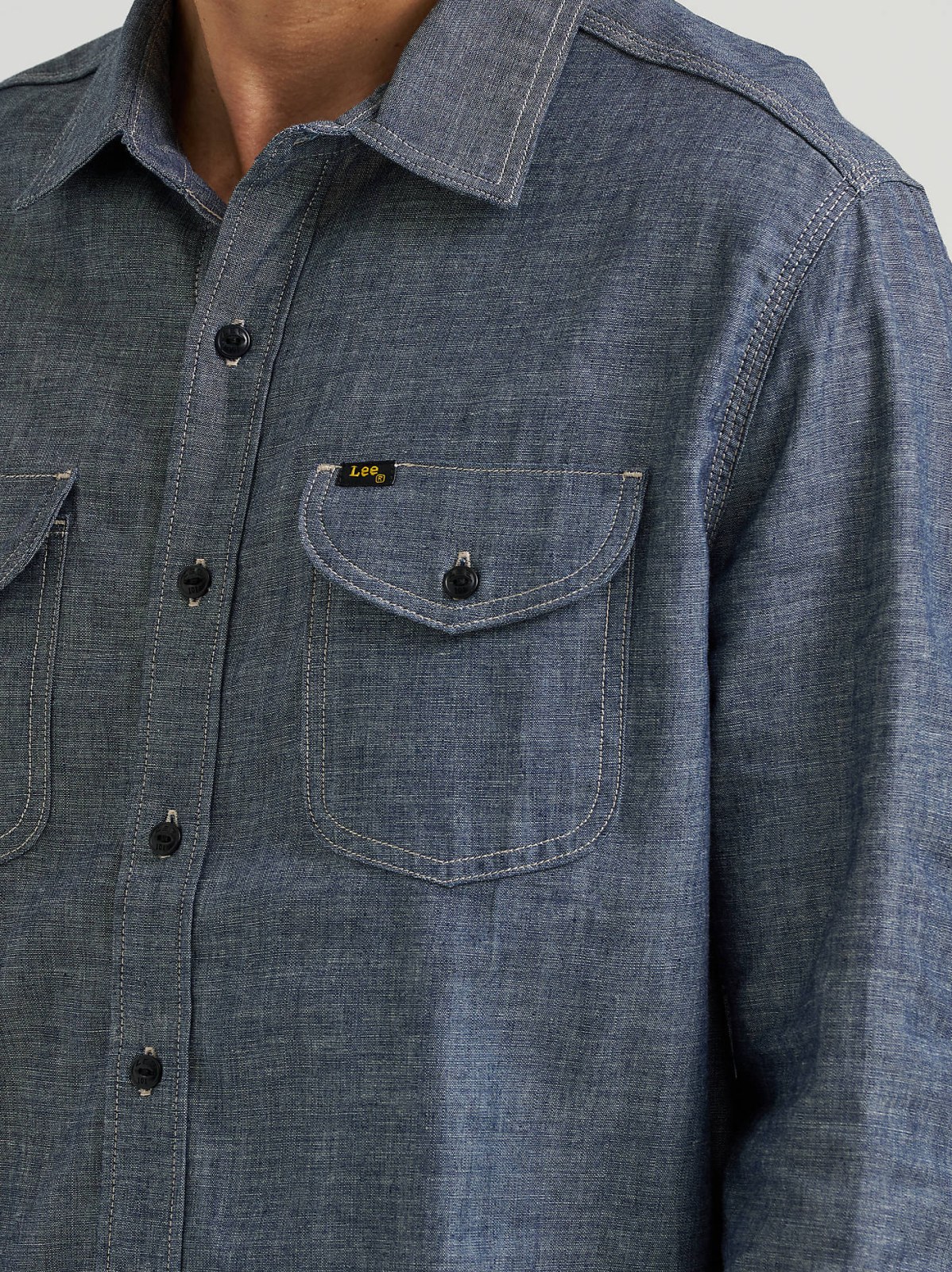 Men's Lee 101 70s Denim Overshirt - view 4